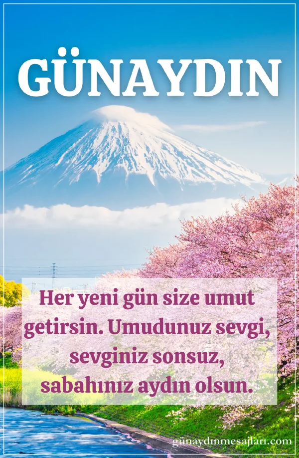 resimli günaydın iyi sabahlar mesajı