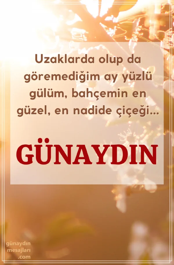 sevgiliye resimli günaydın iyi sabahlar mesajı