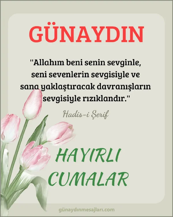 resimli günaydın hayırlı cumalar mesajı
