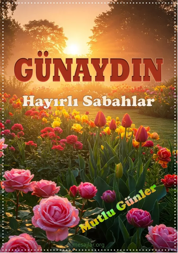 resimli günaydın hayırlı sabahlar mesajı