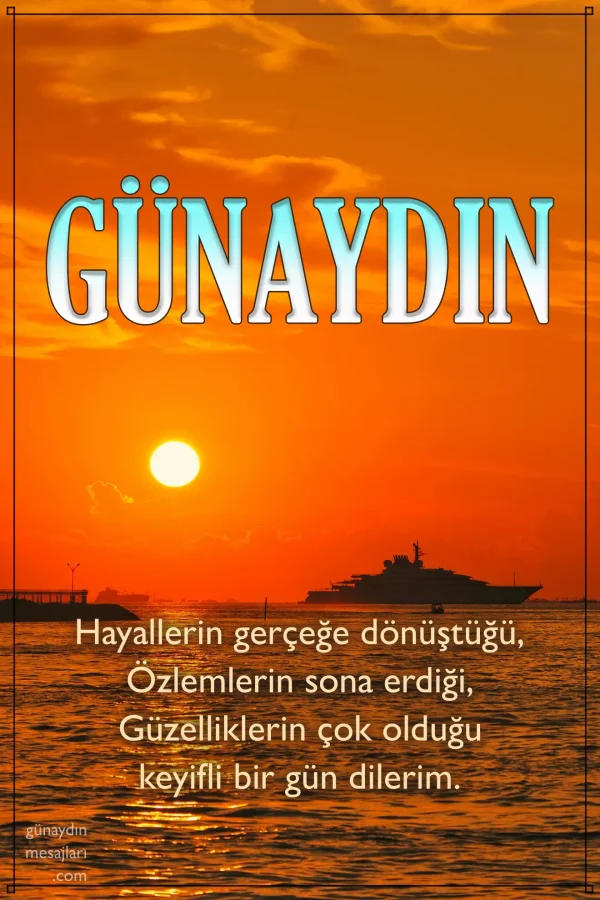 resimli günaydın iyi sabahlar mesajı