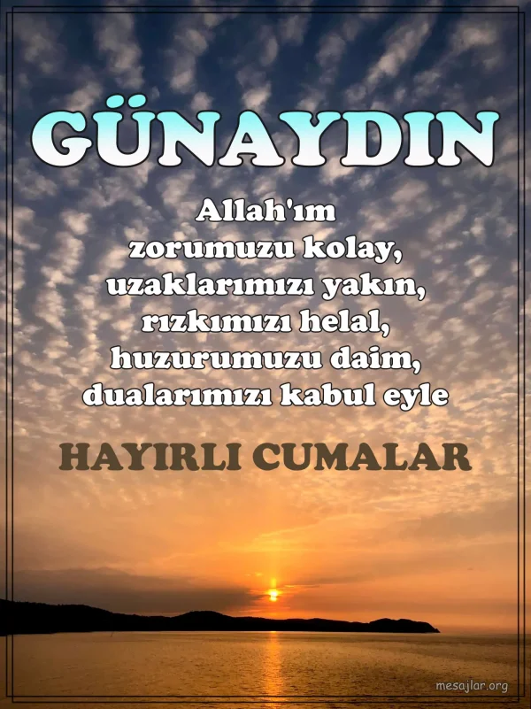 cuma günü resimli günaydın iyi sabahlar mesajı