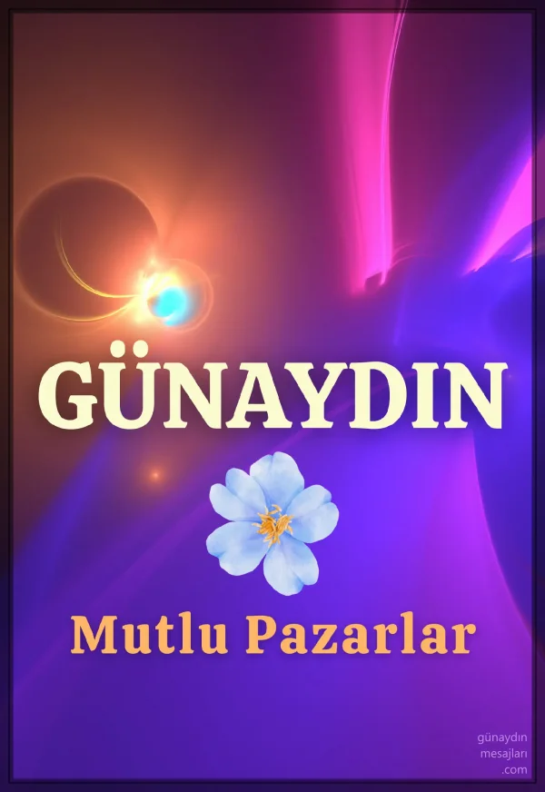 resimli günaydın mutlu pazarlar mesajı