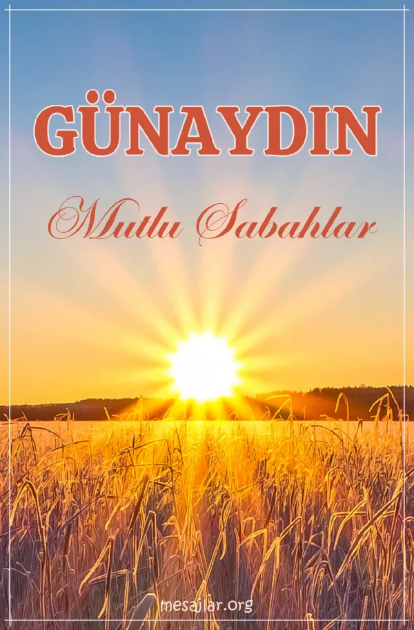 resimli günaydın iyi sabahlar mesajı