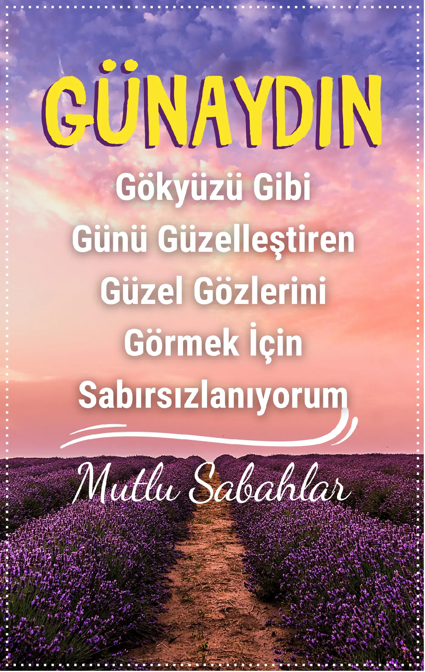 sevgiliye resimli günaydın iyi sabahlar mesajı