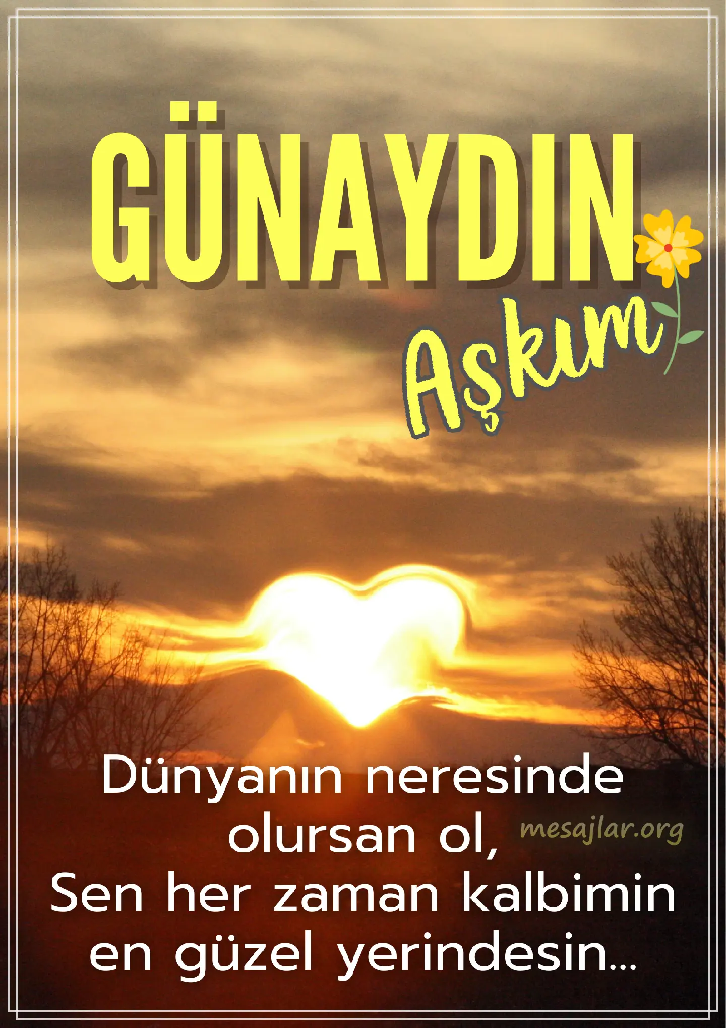 Sevgiliye resimli günaydın iyi sabahlar mesajı