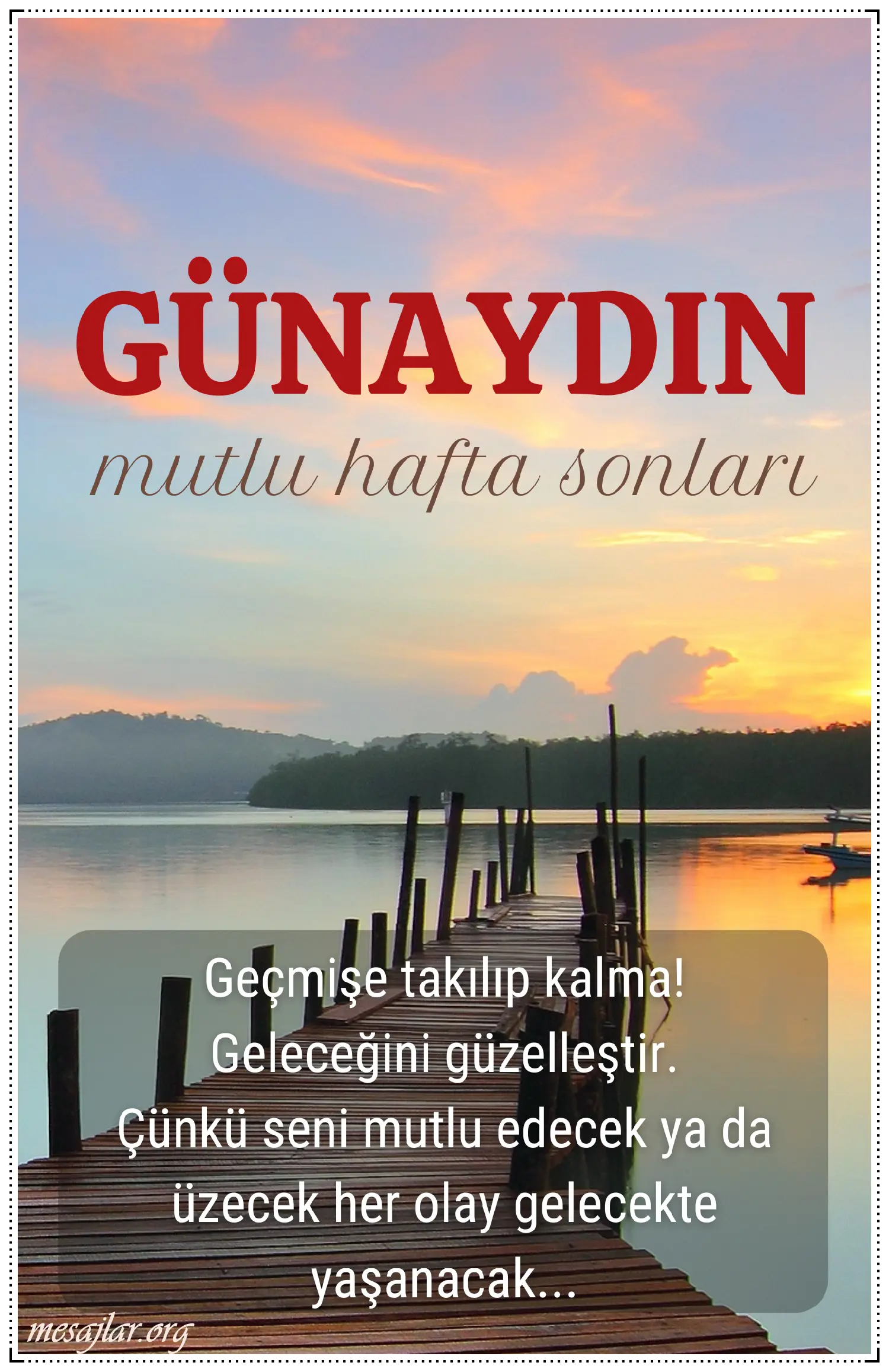 hafta sonu resimli günaydın iyi sabahlar mesajı