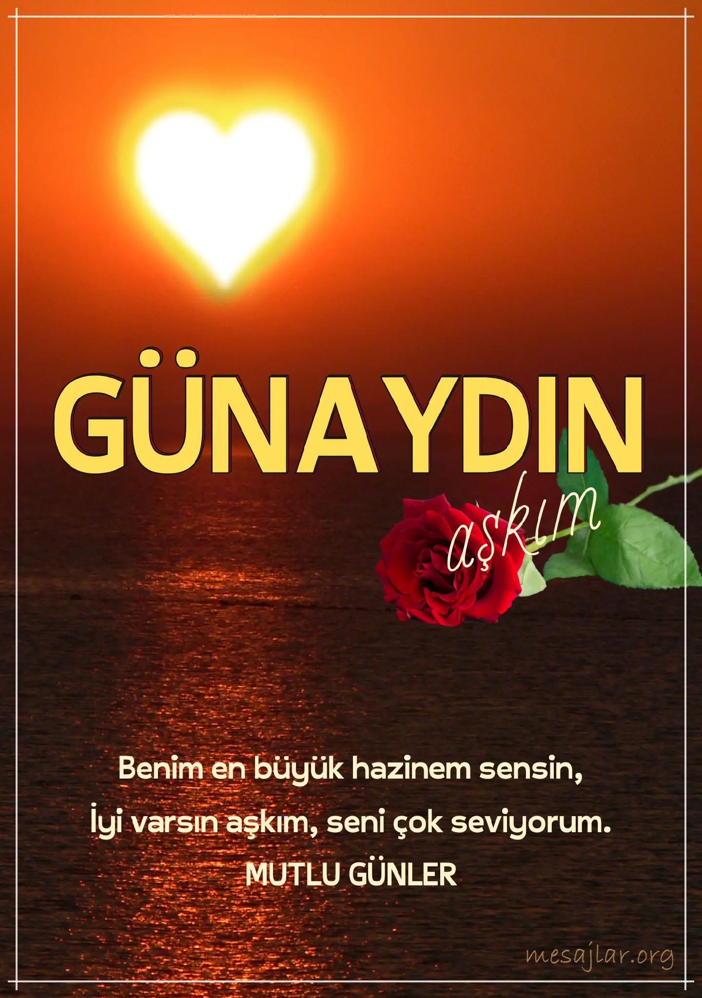 sevgiliye resimli günaydın iyi sabahlar mesajı