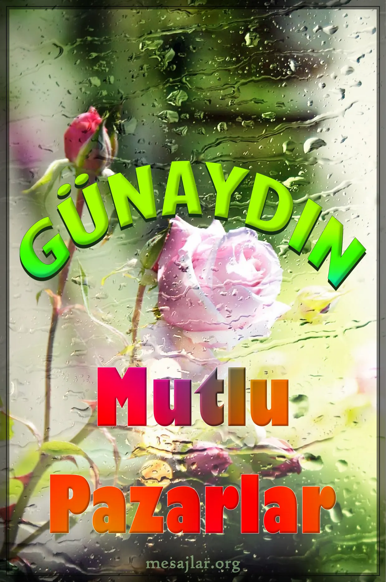 resimli günaydın mutlu pazarlar mesajı