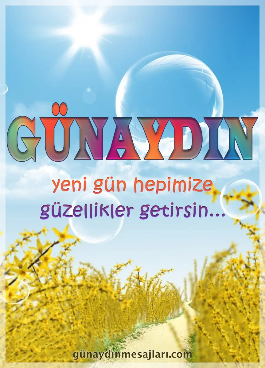 resimli günaydın iyi sabahlar mesajı