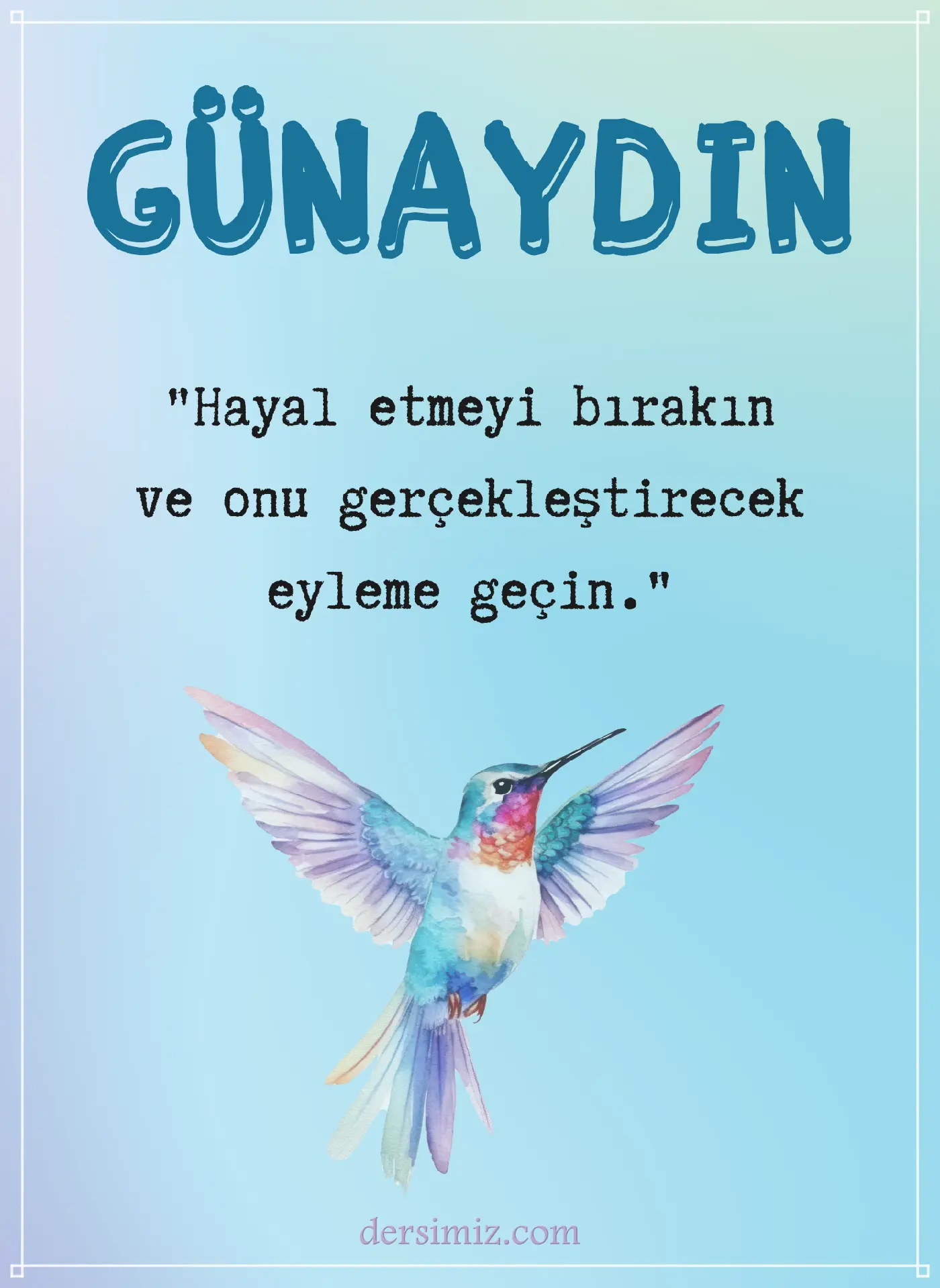 resimli günaydın iyi sabahlar mesajı