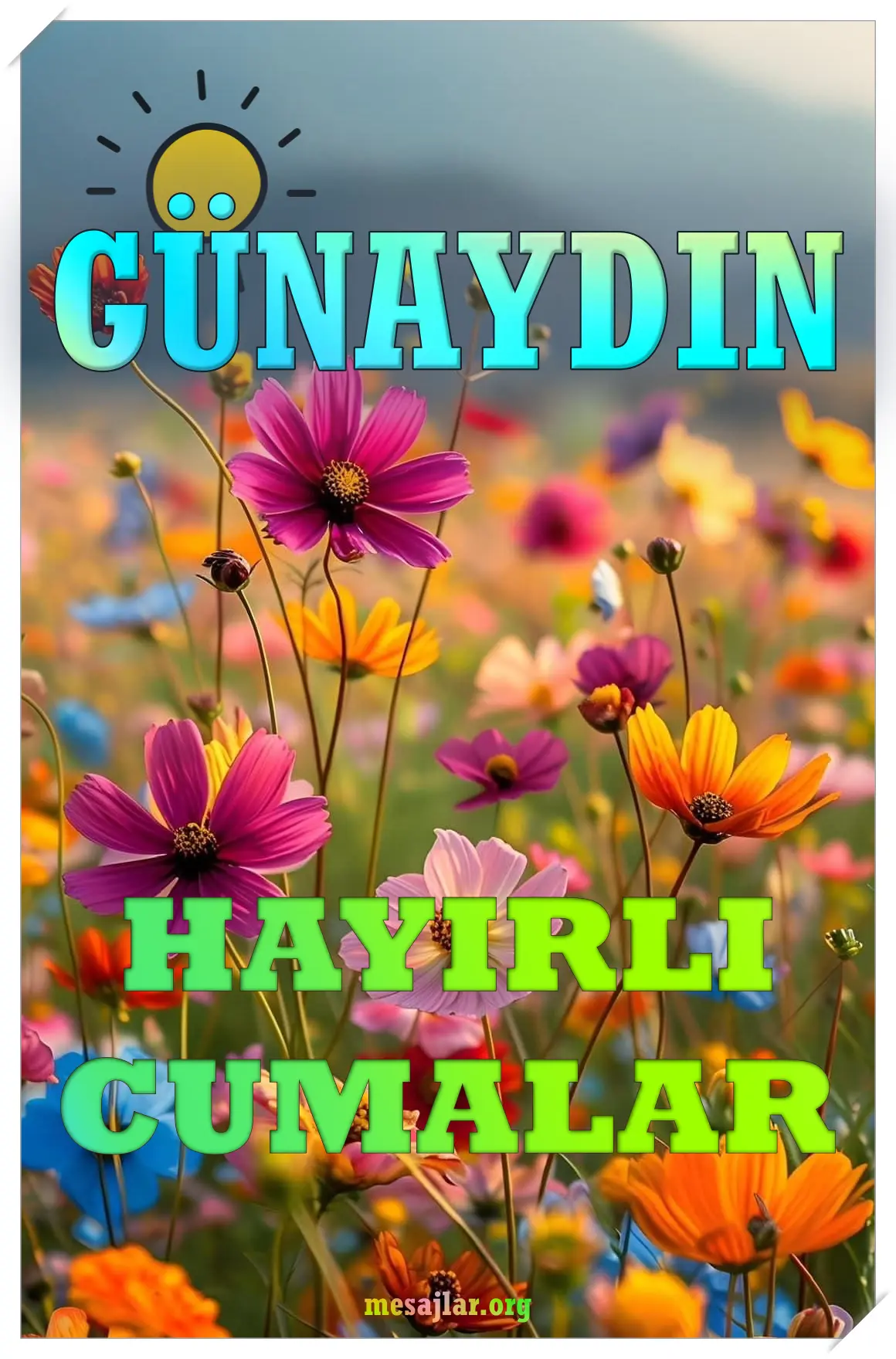 Cuma günü için resimli günaydın hayırlı sabahlar mesajı