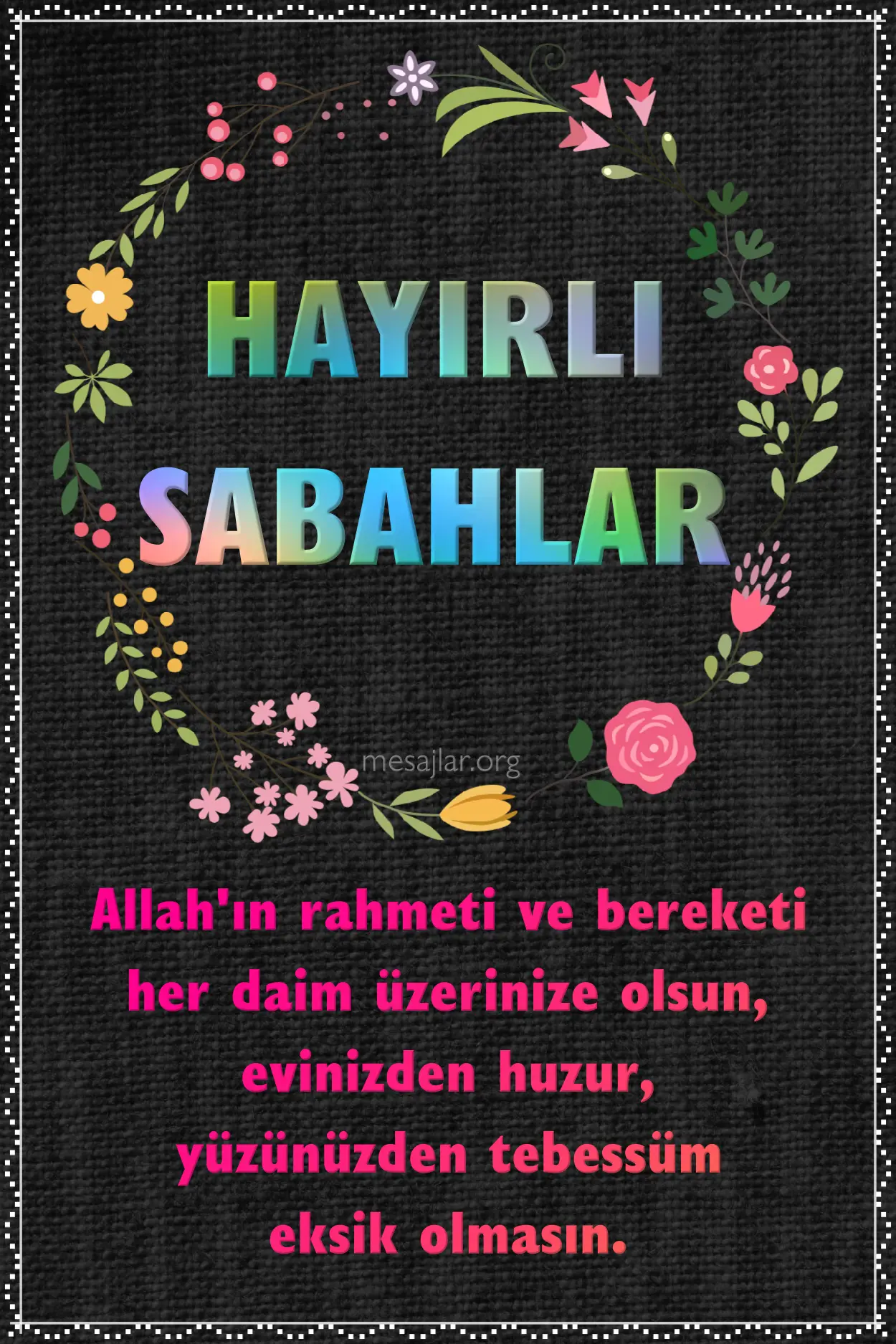 resimli hayırlı sabahlar mesajı