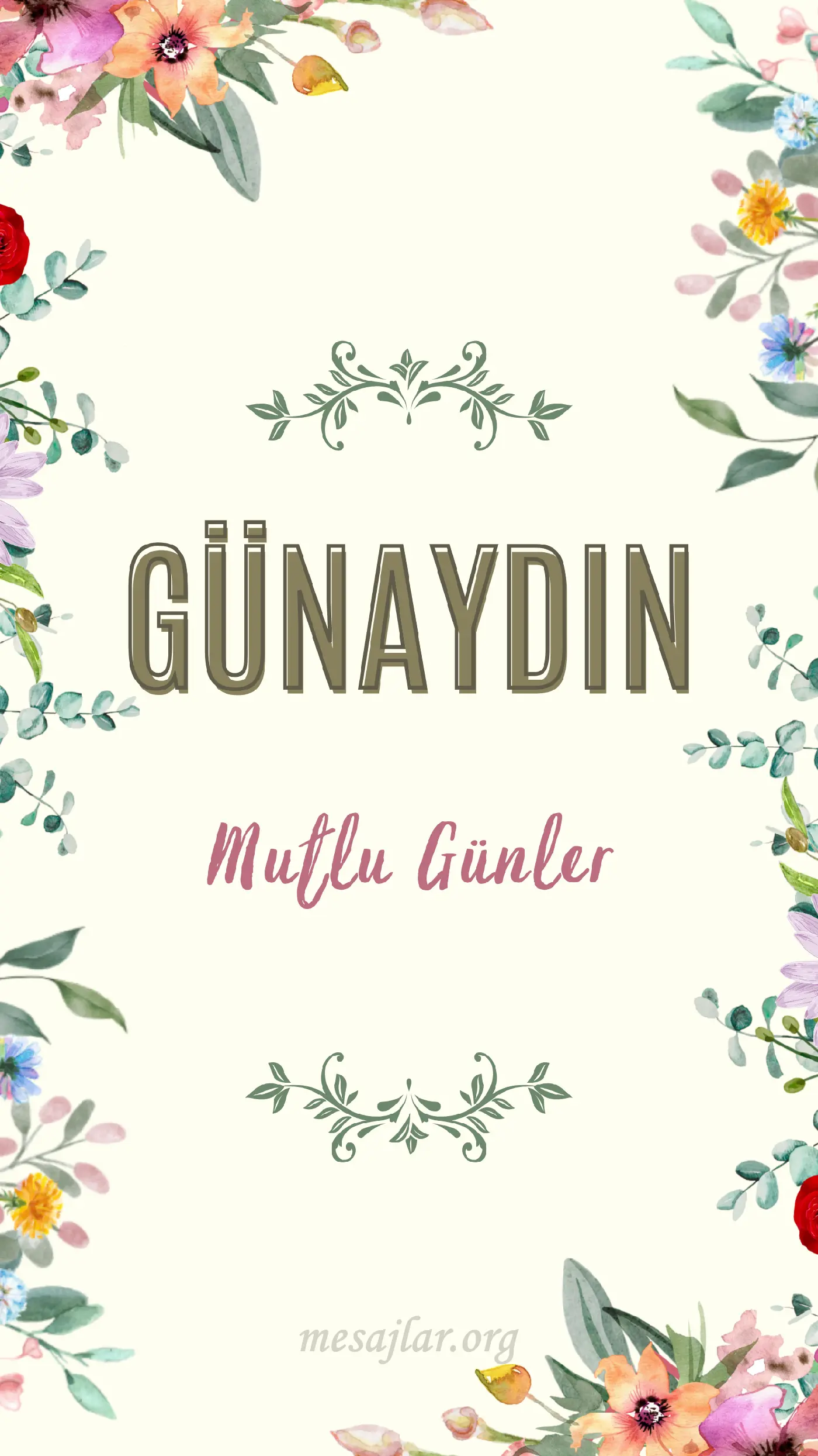 resimli günaydın mutlu günler mesajı