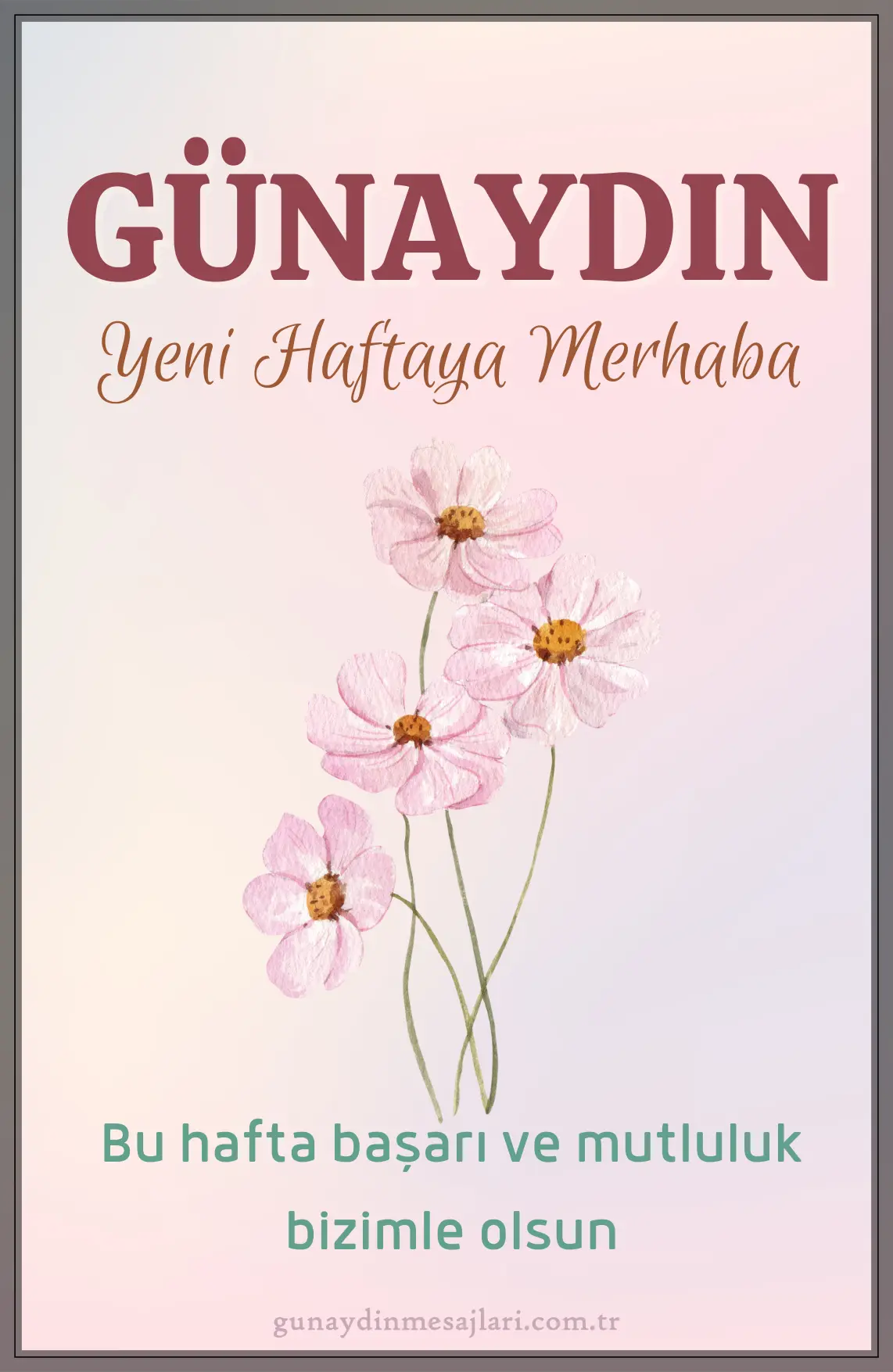 Hafta başı resimli günaydın mutlu sabahlar mesajı