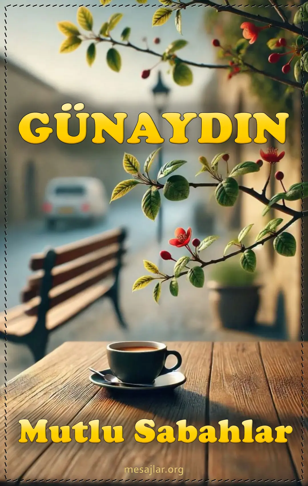 resimli günaydın mutlu sabahlar mesajı