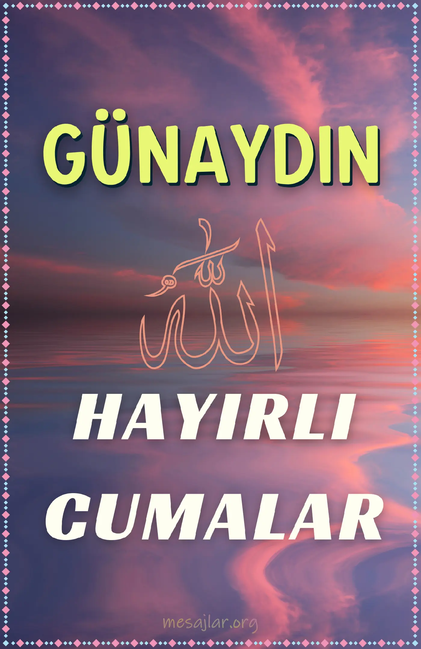 resimli günaydın hayırlı cumalar mesajı
