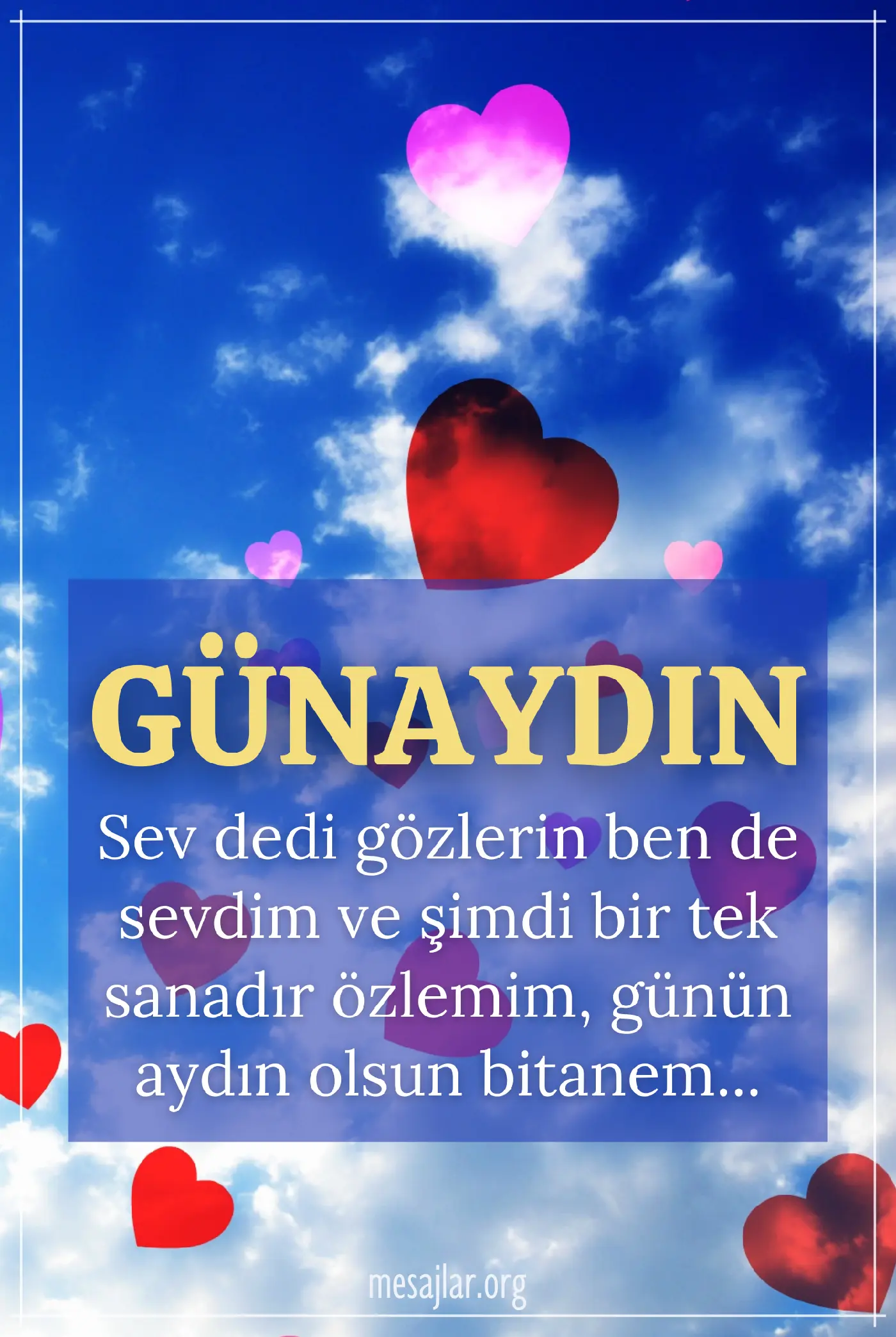 sevgiliye resimli günaydın mesajı