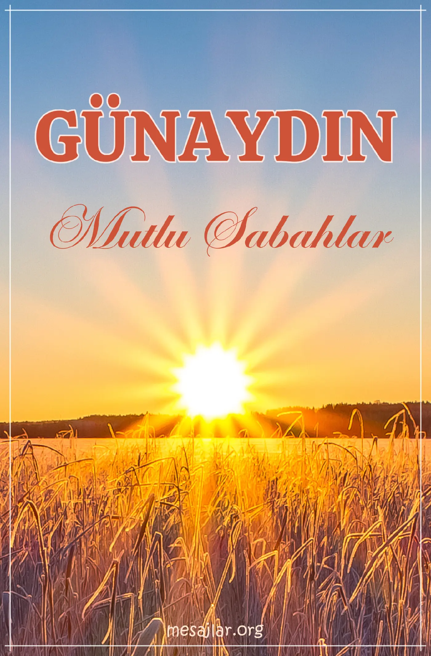 resimli günaydın iyi sabahlar mesajı