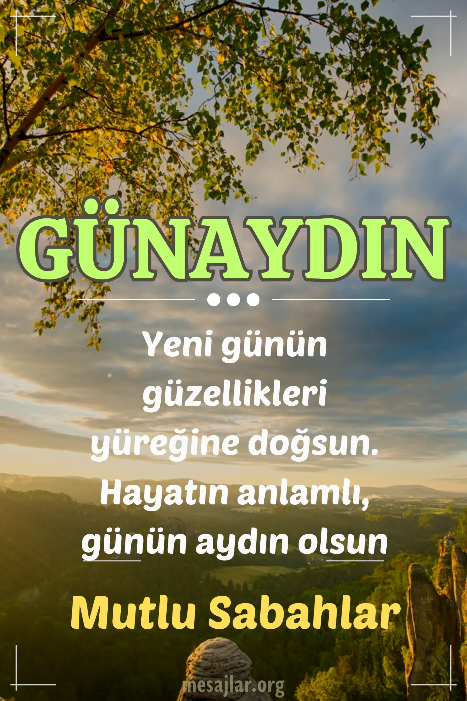 resimli günaydın iyi sabahlar mesajı