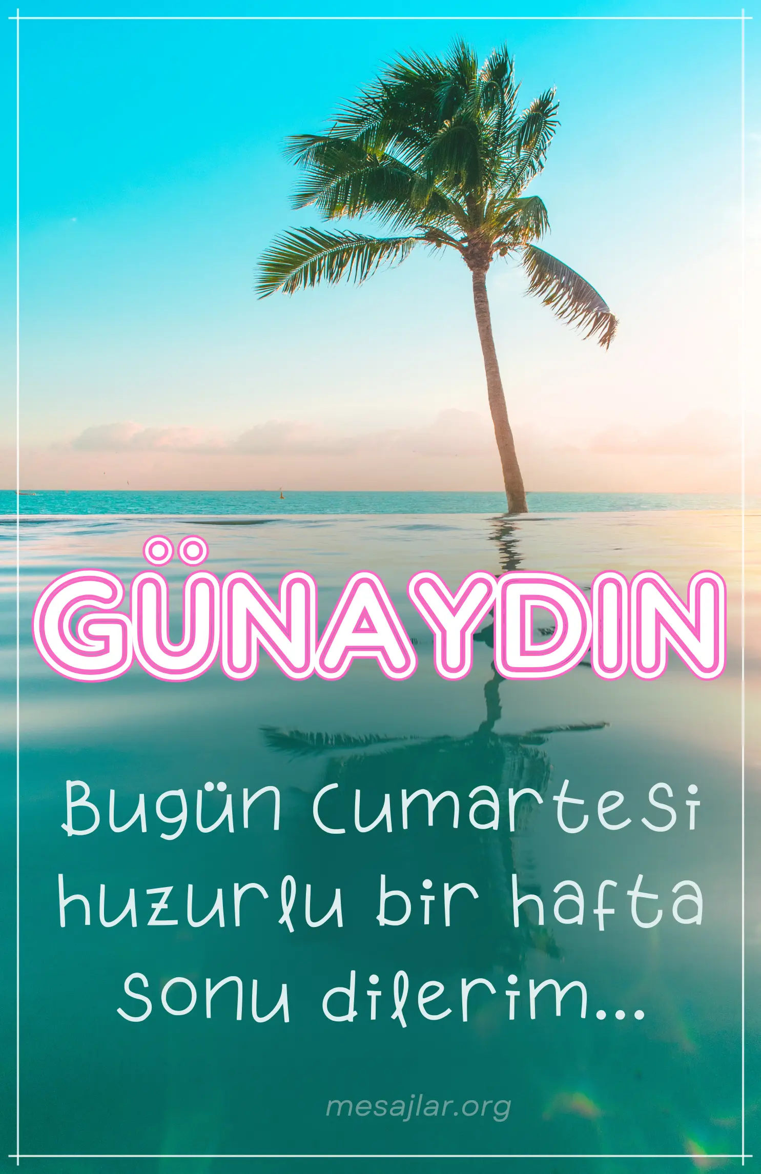 cumartesi günü resimli günaydın mesajı