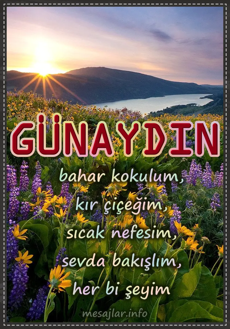 resimli günaydın iyi sabahlar mesajı