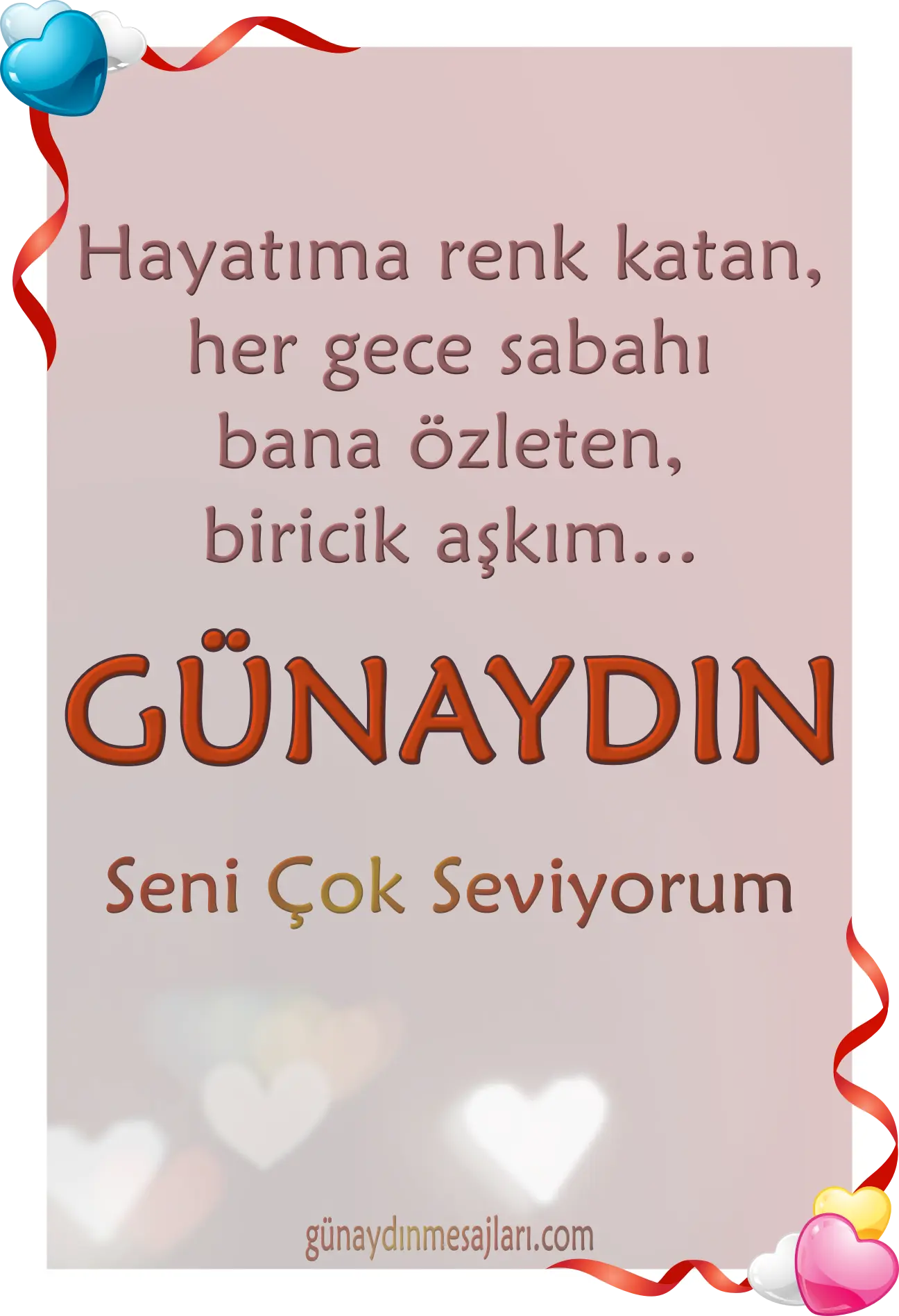 sevgiliye resimli günaydın mesajı
