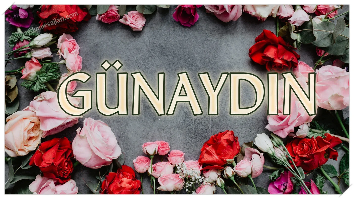 güllü resimli günaydın iyi sabahlar mesajı