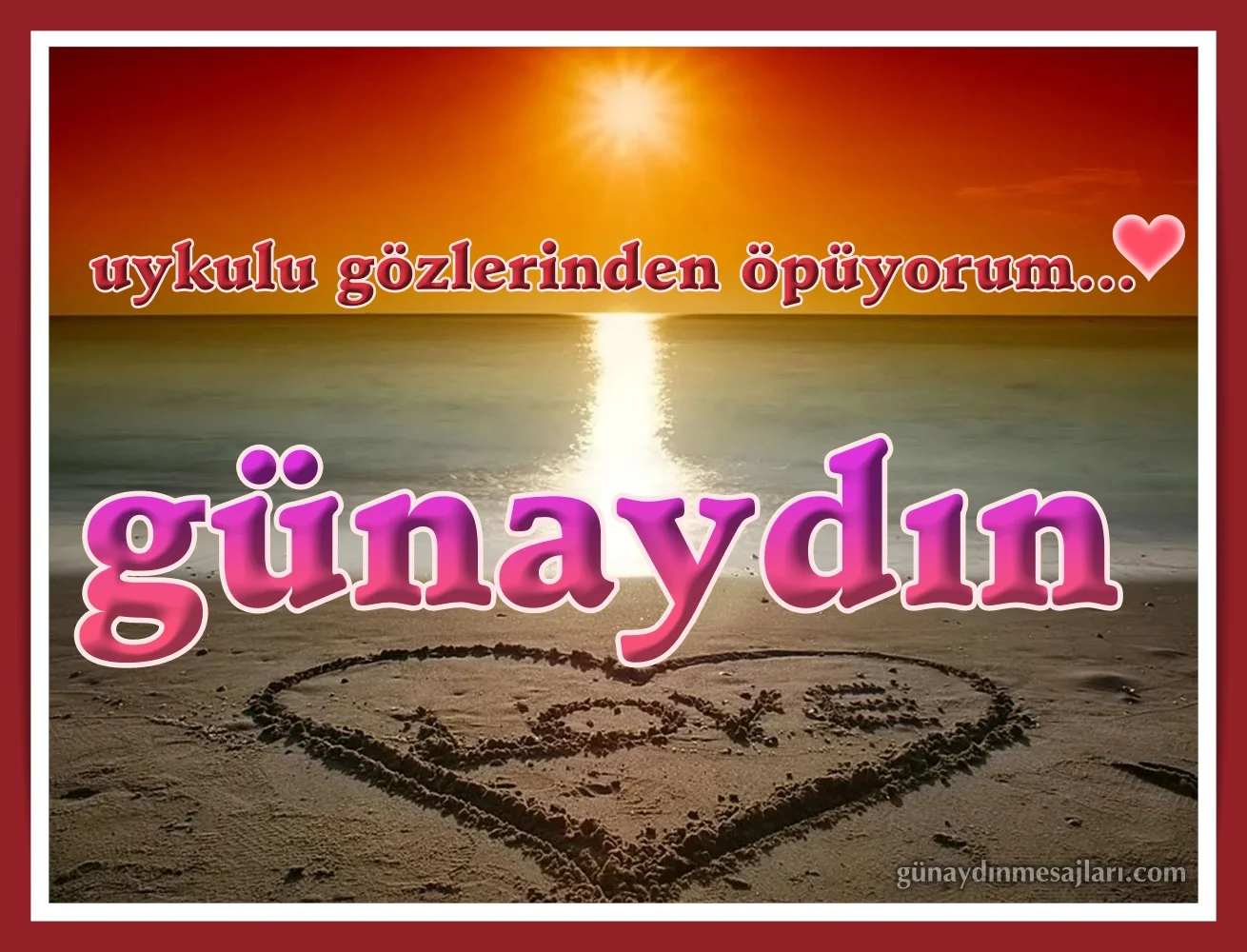 love resimli günaydın iyi sabahlar mesajı