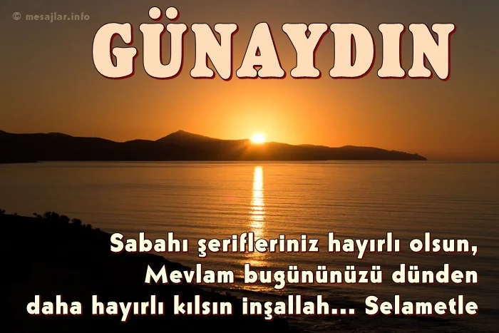 resimli günaydın iyi sabahlar mesajı