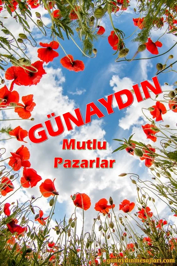 resimli pazar günü günaydın iyi sabahlar mesajı